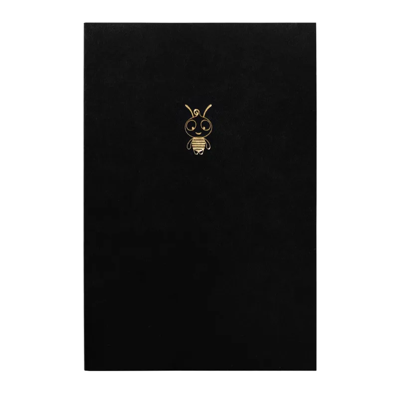 A4 Black A4/A5/A6 Дневник записная книжка и журнал Милая пчела, планировщик, органайзер, Снова в школу, офис, записная книжка, бизнес, ежедневное руководство - Цвет: A4 Black