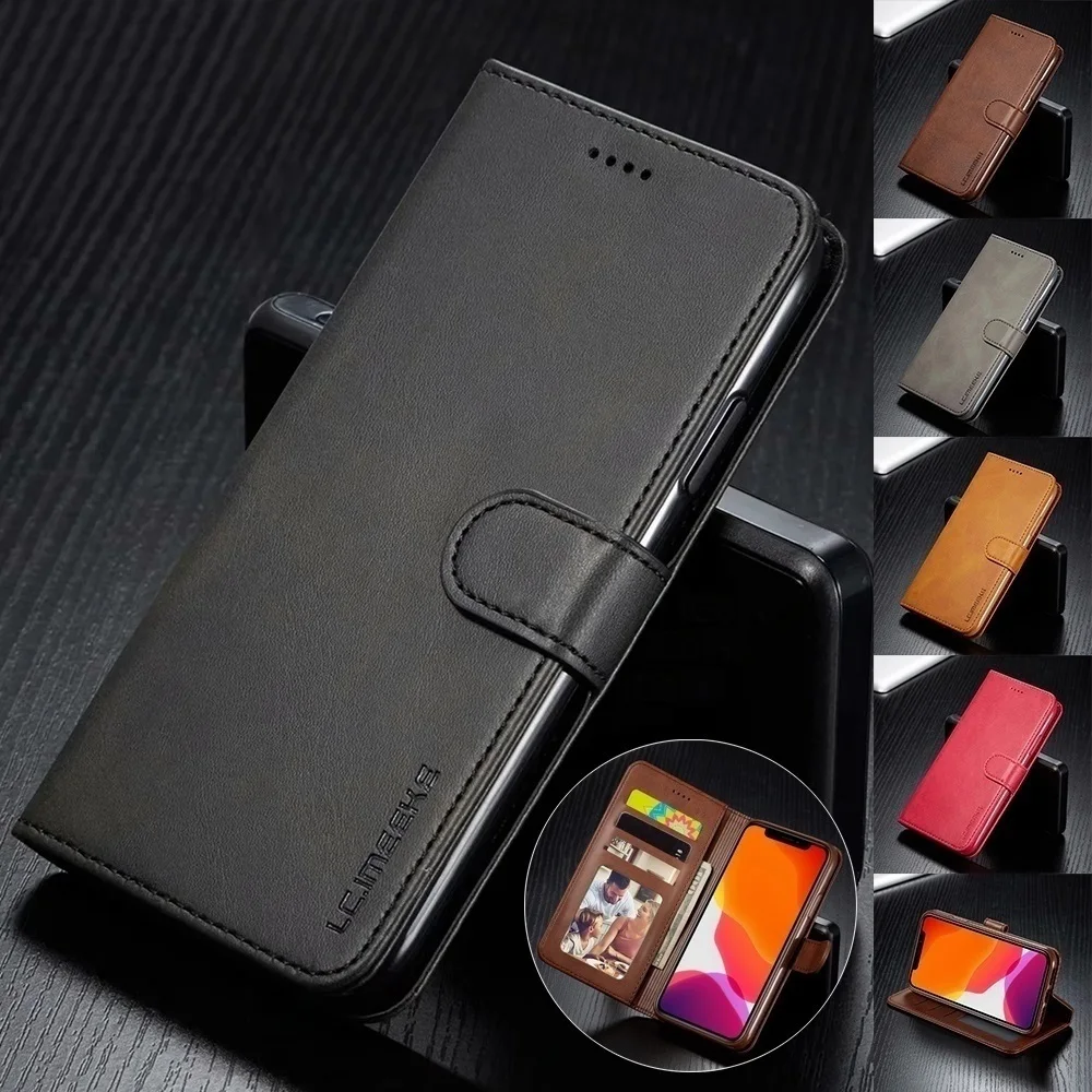 Coque Portefeuille En Cuir Pour Iphone, Étui De Luxe À Rabat Avec Fente ...
