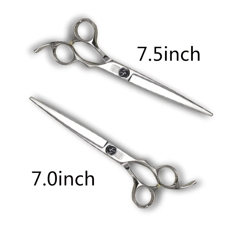 타이탄 고품질 sus440c 일본 강철 컷 가위 7 인치, 8 인치 이발사 도구 가위 애완 동물 강아지 고양이 손질 가위