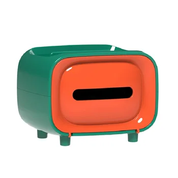 

Multifunctional Tissue Box Tissue Box Stylish Tissue Box Holder Rectangular Retro Facial Tissue Box FPing