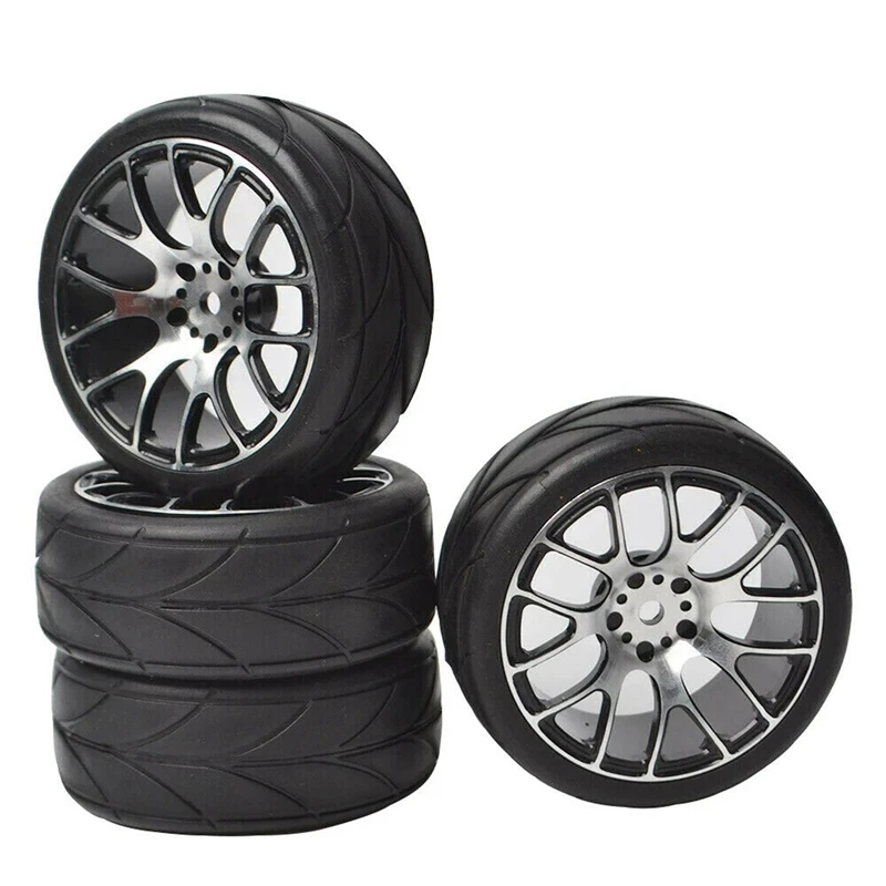 Details about   1/10 Onroad Rc Car Wheels Tires Set 4pcs For Tamiya tt01 tt01e tt02 tb05 ta06 