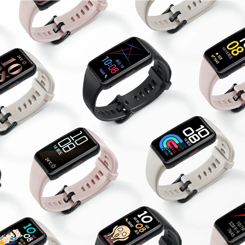 Смарт браслет Huawei Honor Band 6 цветной сенсорный AMOLED дисплей 1 47 дюйма SpO2 пульсометр