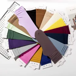 Comfortable Socks Thin Silk Solid Color In 4 Seasons Women's Velvet 30-colors Pile Sukka Candy Casual Middle Tube Socks