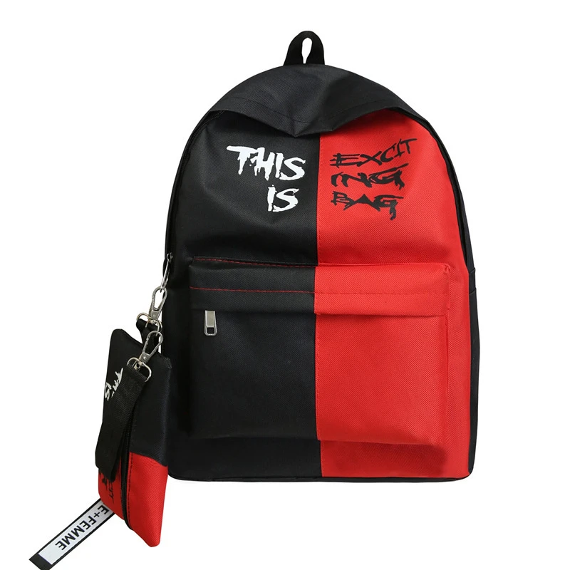 Harajuku Ulzzang, тканевый рюкзак в стиле хип-хоп, мужской/женский рюкзак для путешествий, стильный рюкзак для школьников, сумка для мужчин/wo мужчин