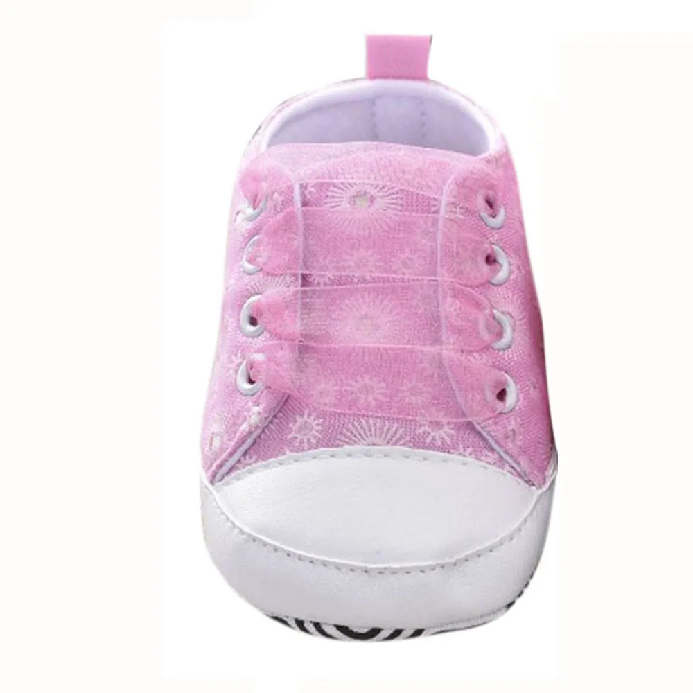 Детская резиновая обувь для девочек, однотонная парусиновая обувь с цветочным принтом и кружевом, нескользящая Мягкая Повседневная обувь для новорожденных