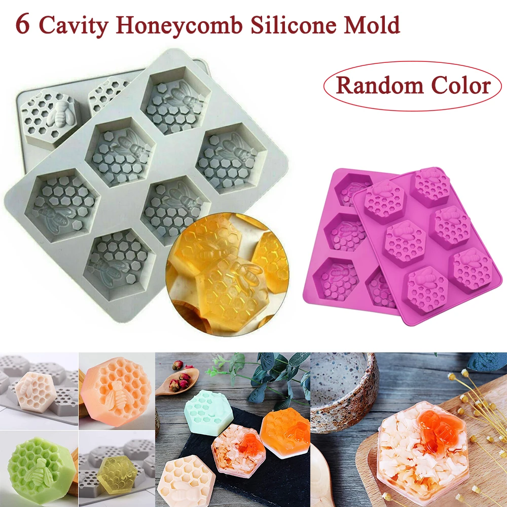 Силиконовая форма в виде сот с 6 ячейками для печенья шоколада десерта ручная