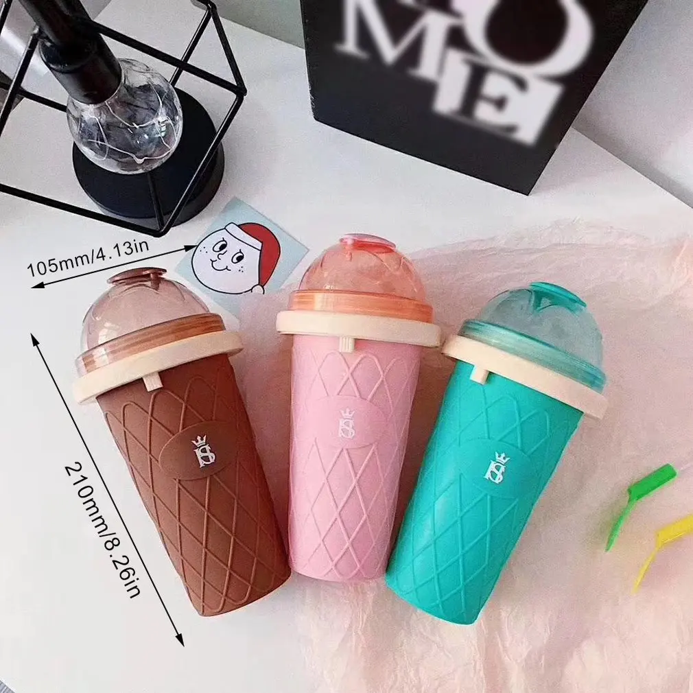 Macarons емкость для смузи летняя домашняя Щепка в чашка для льда быстрая охлаждающая чашка Щепка измельченная чашка для льда материал PP