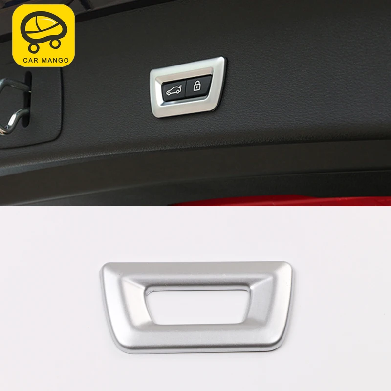 

CarManGo for BMW F48 X1 2016 2017 2018 Car-styling Trunk Door Switch Button Panel Trim Cover Sticker Frame Interior Accessories