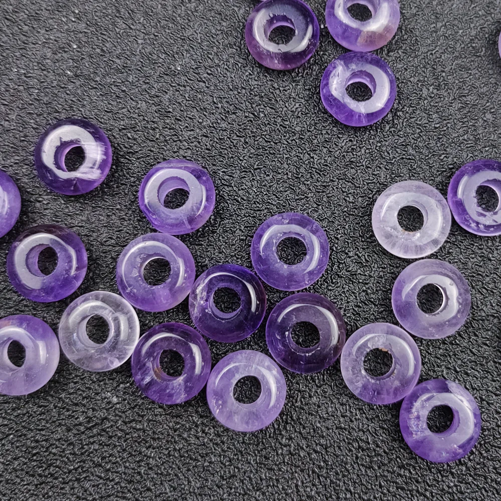 5*10mm Natural Stone Amethyst  Bead Abacus Disc Beads DIY Bracelet  Necklace Jewelry Accessories