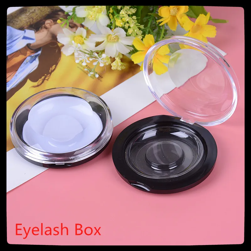 New 1pcs Empty Eyelash Boxes White/Transparent Storage Case Box High Quality Container Holder Compartment For False Eyelash Care