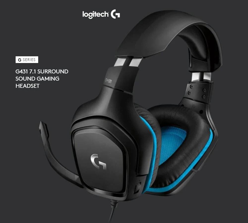 Logitech G431 7.1 Headset Gaming Suara 