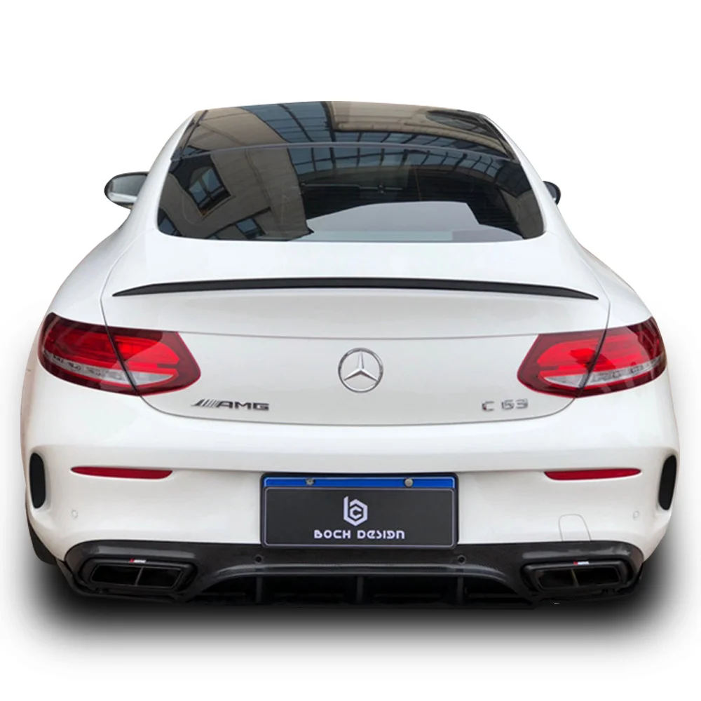 Для Benz C63 W205 C205 2015 + C Class C250 C300 C350 двухдверный купе из углеродного волокна авто