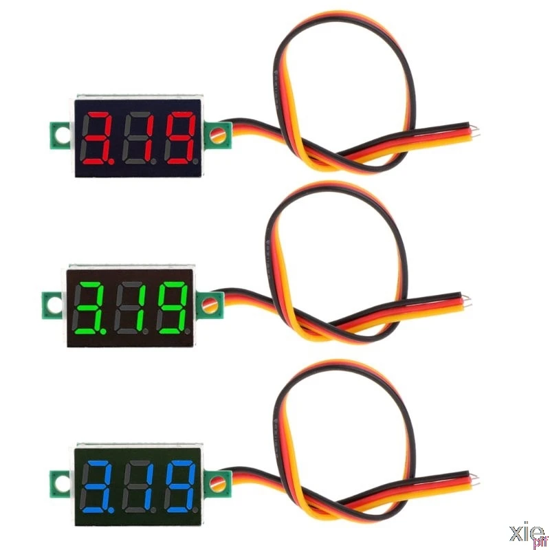 

0.36" DC 0-100V 3 bits 3 wires Digital Voltmeter LED Display Voltage Panel Meter
