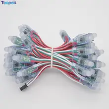 50 шт. 12 мм WS2811 светодиодный пиксельный модульный Digital rgb полный цвет строка IP68 гирлянда светодиодная водонепроницаемая для рекламы буквы знак DC5v