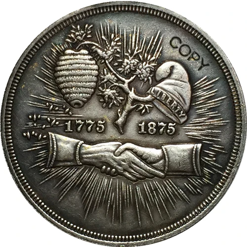 США 1875 копия монет 30 мм | Дом и сад