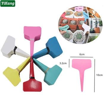 

5/10/50/100/200pcs Plant Markers T-Type Plants Labels Garden Farm Agriculture Mark Nursery Labels Convenient Classification Sign