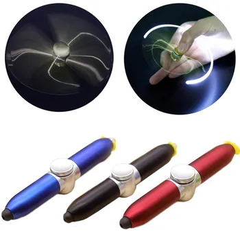 

Funny LED Spinning Rotating Ballpoint Stylus Rolling Pen Toy for Kids Writing Toy Adults Gift Home School Office Supplies