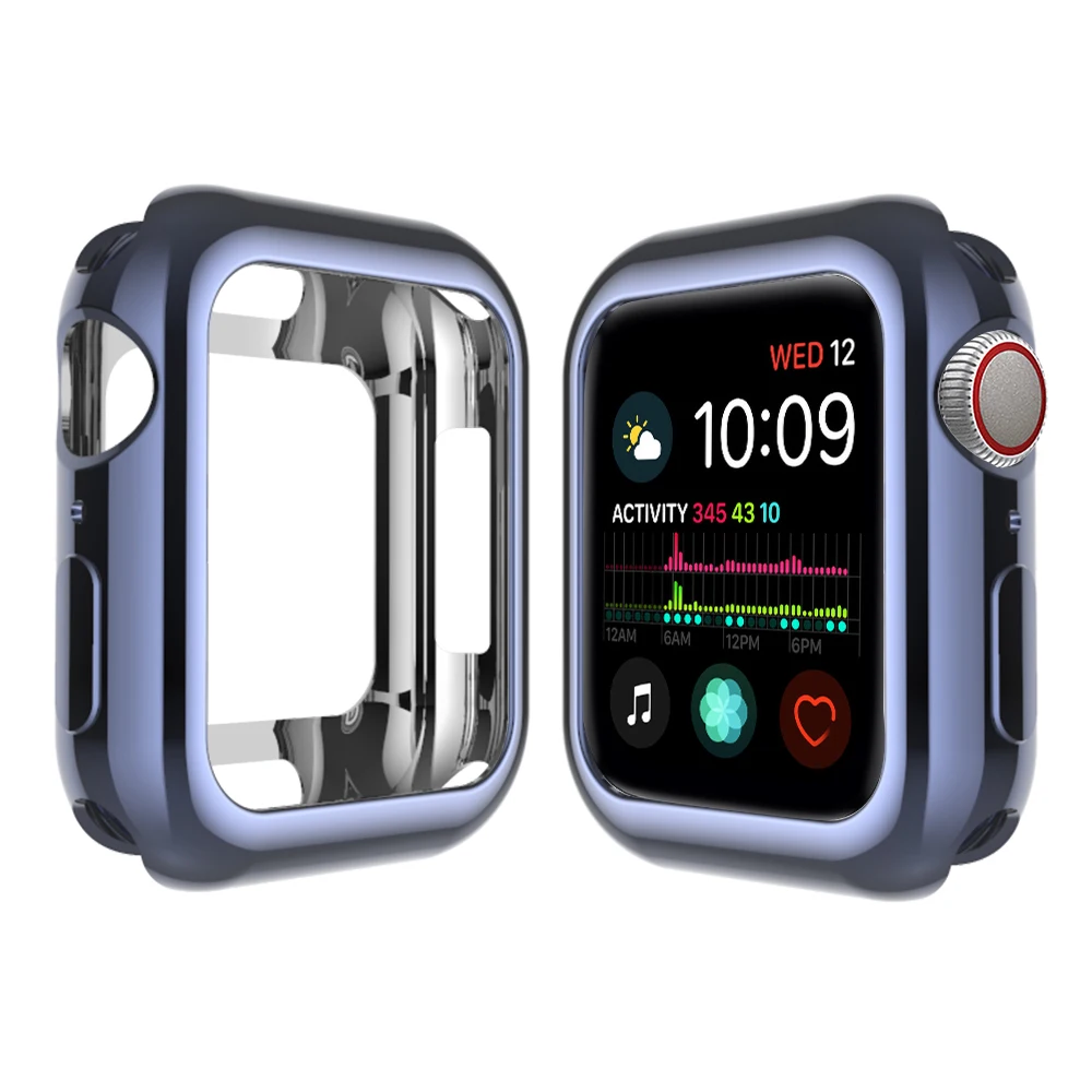 

Case for Apple Watch 4 1/2/3 38MM 42MM Plating Protective 6 colors Tpu slim soft for iwatch Series 4 3 2 1 40MM 44MM