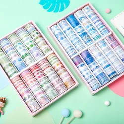 Ensemble de rubans adhésifs Washi 2m, 100 pièces, Kawaii, Stickers décoratifs japonais Vintage pour journal intime, rubans de masquage adhésifs Washitape 