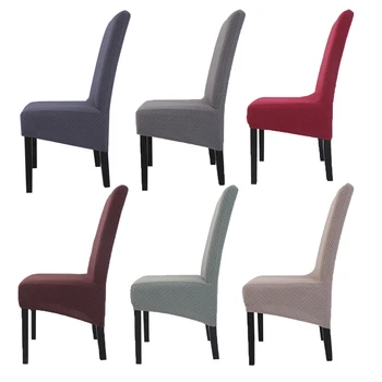 

Elastic Chair Covers Big Size Waterproof Velvet Fabric Fleece Fabric Chair Cover Stretch High King Back Slipcovers for Hotel