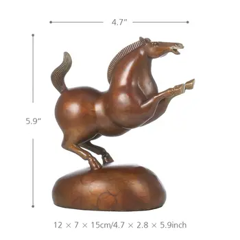 

New Horse Shape Bronze Sculpture Happy Plump Pony Handmade Bronze Sculpture Modern Art Home Decor