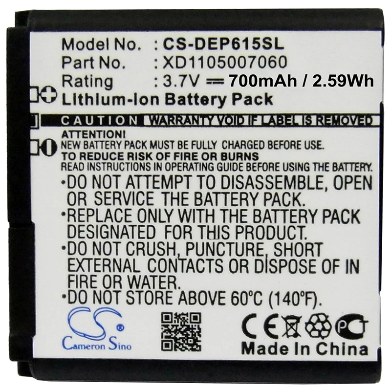 Cameron Sino Высокое качество 1000 мАч батарея XD1105007060 для Doro DP615 PhoneEasy 614 615 615gsm 680 682|cameron