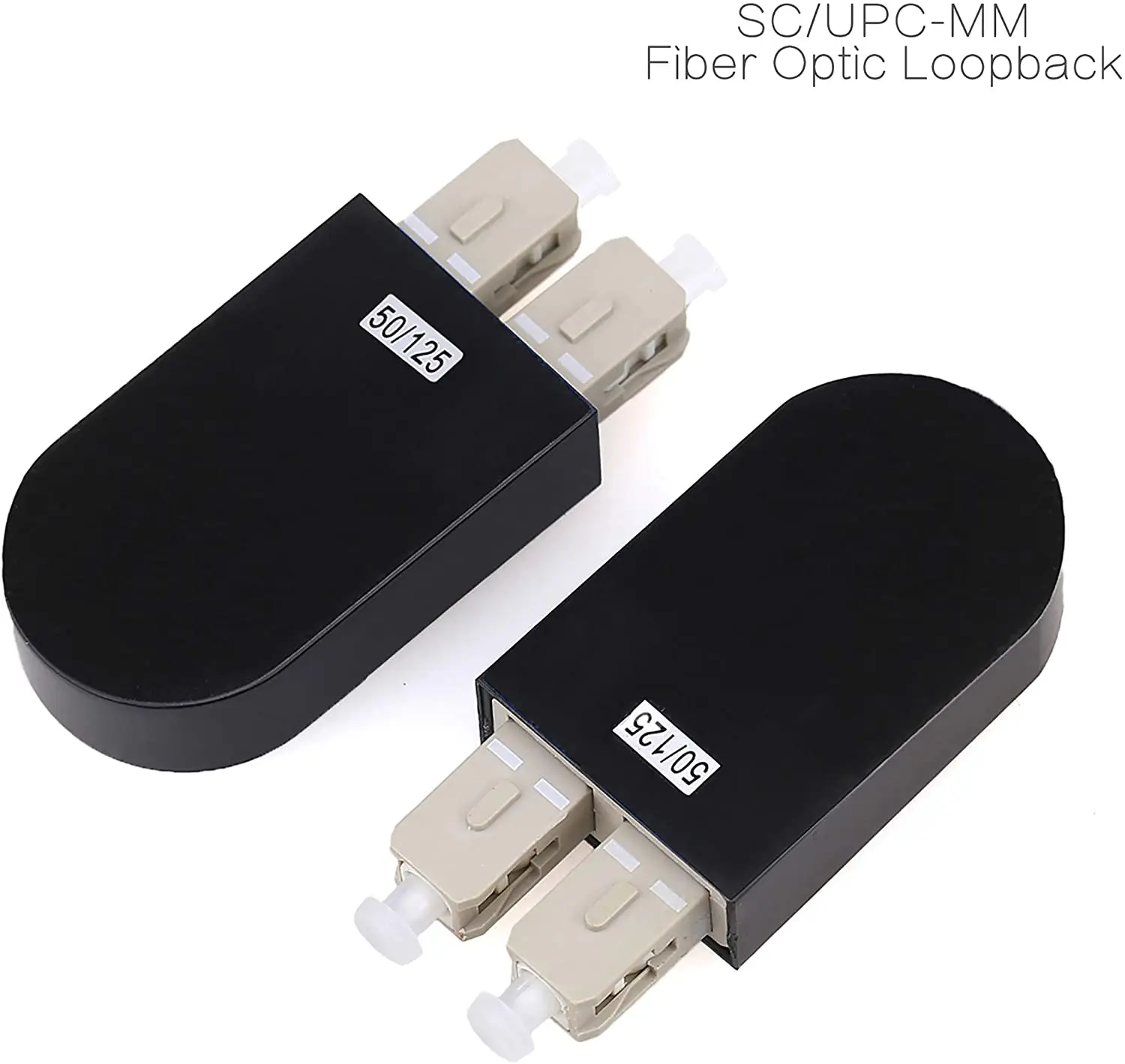 

2 PCS /Pack SC/UPC Single mode Multi mode OM3 OM4 Fiber Optic Adapter Loopback Adapter Connector