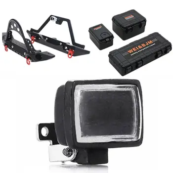 

Metal Front and Rear Bumper Belt for Traxxas Trx-4 Axial Scx10 and Scx10 Ii 90046 90047 S95 & Spotlight Tail Light