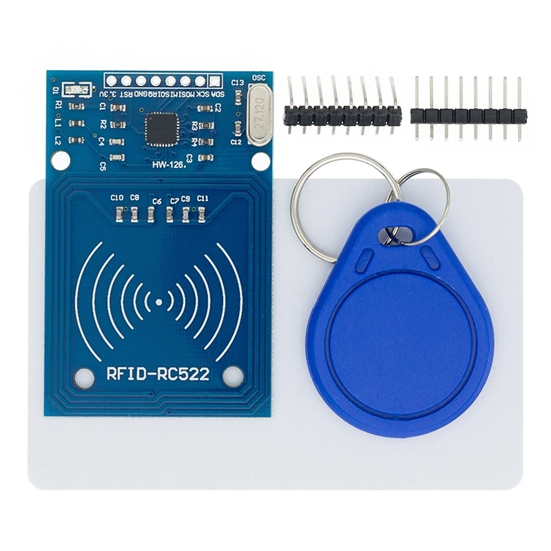 

10pcs MFRC-522 RC522 RFID RF IC card sensor module to send Fudan card,Rf module keychain