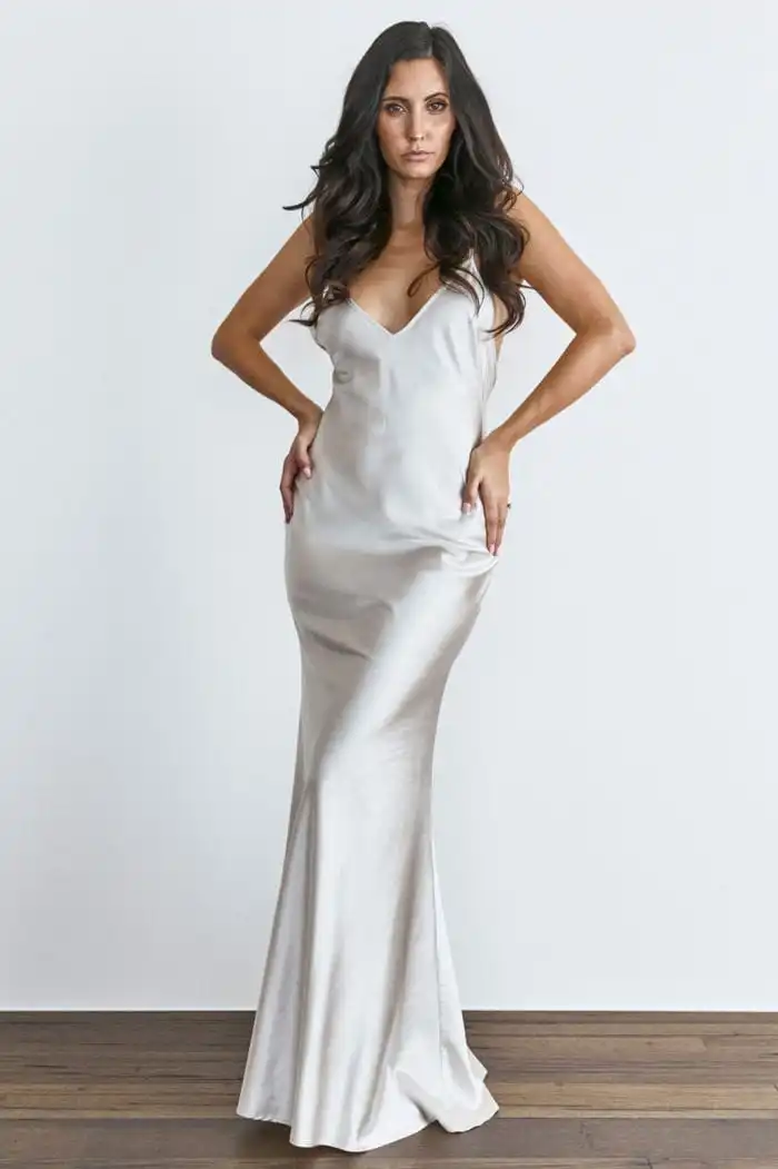 Vestido de festa дешевые облегающие платья подружек невесты длинные с v-образным вырезом атласные Спагетти ремни Robe demoiseur D'Honneur