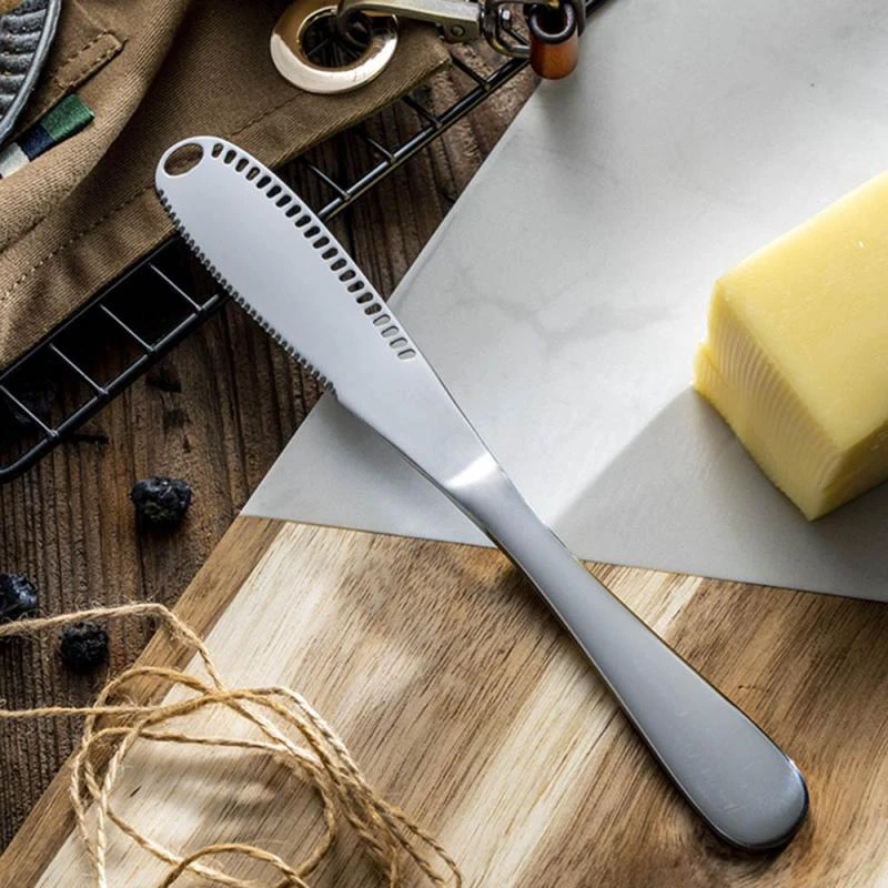 Stainless Steel Butter Knife Cheese Cream Bread Butter Cutter With Hole Multi Function Jam Toast Cutter Utensil Kitchen Gadgets Cheese Knives Aliexpress