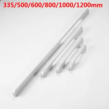

3/1pcs White Aluminim Furniture Handles Pulls Door Carbinet Decorative 335/500/600/800/1000/1200mm