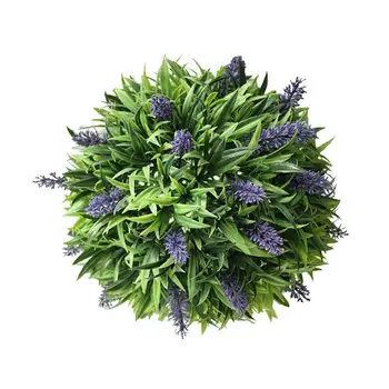 

New 20CM/30CM Diameter Artificial Lavender Grass Ball Home Store Decoration Plastic Simulation Plant Decor Wall Hanging Flower