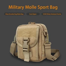 1000D спортивная сумка Molle тактический крепеж на плечо Водонепроницаемая нейлоновая сумка хозяйственная поясная сумка Рыболовная походная сумка Охотничьи аксессуары