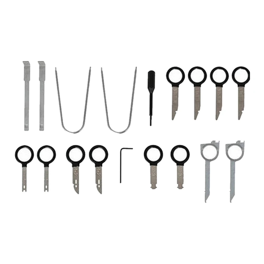 

20 Pcs/kit Professional Automotive Interior Audio Stereo Car CD Player Radio Removal Keys Tool Set Car Accessories