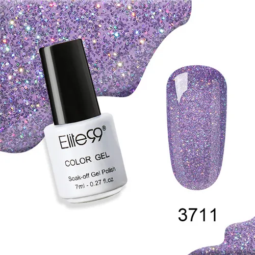 Elite99 неоновый гель для лака для ногтей набор в цветах радуги УФ 7 мл гель для дизайна ногтей набор для маникюра гель лак верхнее покрытие - Цвет: 3711