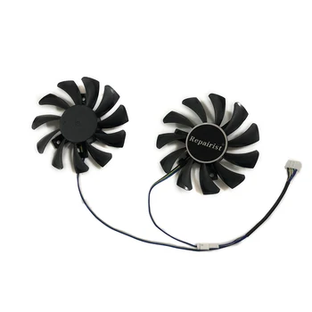 

75mm APISTEK GA81S2U -PFTB DC 12V 0.38A 4Pin Cooler Fan For ZOTAC GeForce GTX 970 4GB Graphics Card Cooing As Replacement