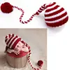 Baby knitting Long Tails Christmas Hat Newborn Photography Props  Stripe Crochet Baby Hats Baby Props For Photography #905 ► Photo 3/5