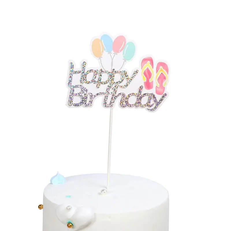 12 pcs/set New Baking Cake Decoration Cardboard Birthday Cakes Insert Paper Card Party Supplies Dessert Pie Plugin