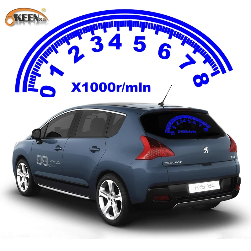 Часы Стайлинг автомобиля музыкальный ритм автомобильная наклейка EQ EL