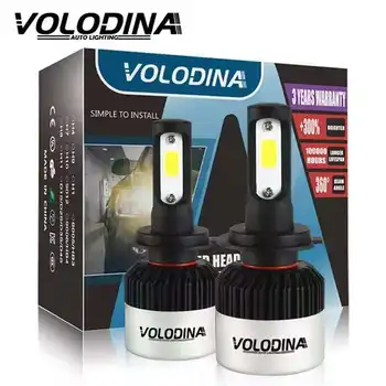 

Volodina H4 LED H7 H11 HB4 H1 9005 HB3 Auto S2 Plus Car Headlight Bulbs 80W 10000LM Car Accessories 6000K 5500K h8 Led Fog Light