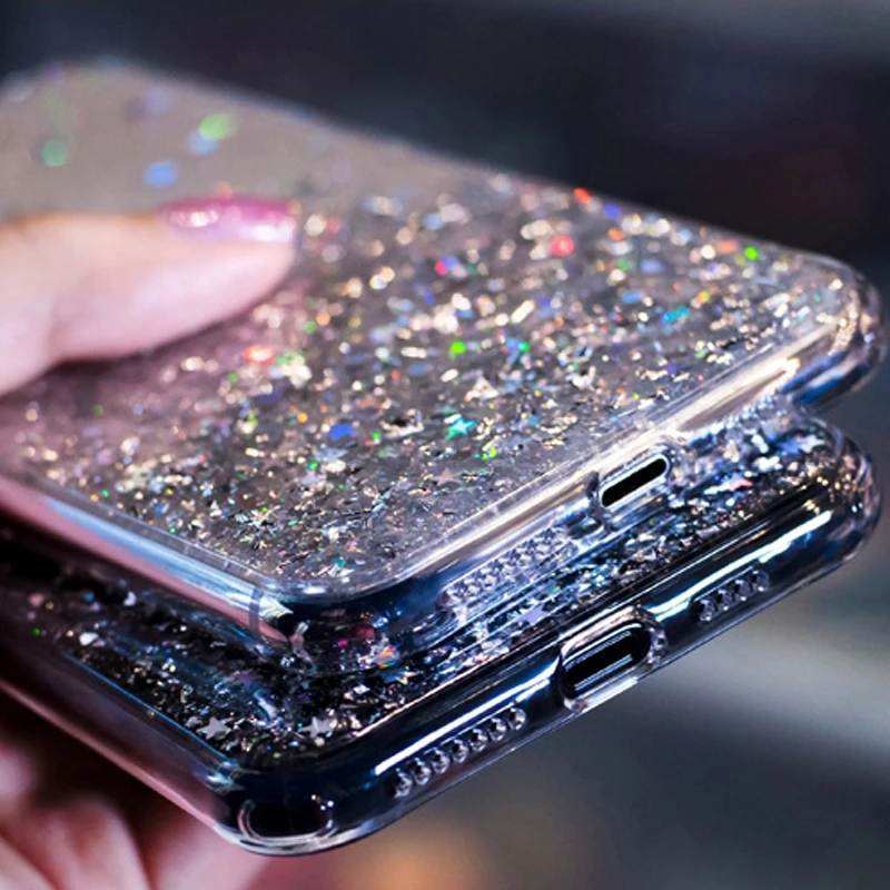 Luxury Glitter Star Case For Samsung Galaxy A70 A50 A10 A20 A30 A60 A80 A90 A20S A10S A20E Note 10 9 8 S10 S9 S8 Plus S10E Cover