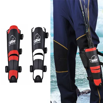 

Fishing Rod Holder Bag Leather 2 Layers Multifunctional Durable Professional Fishing Thigh Leg Mounted Rod Holder Leg Holster