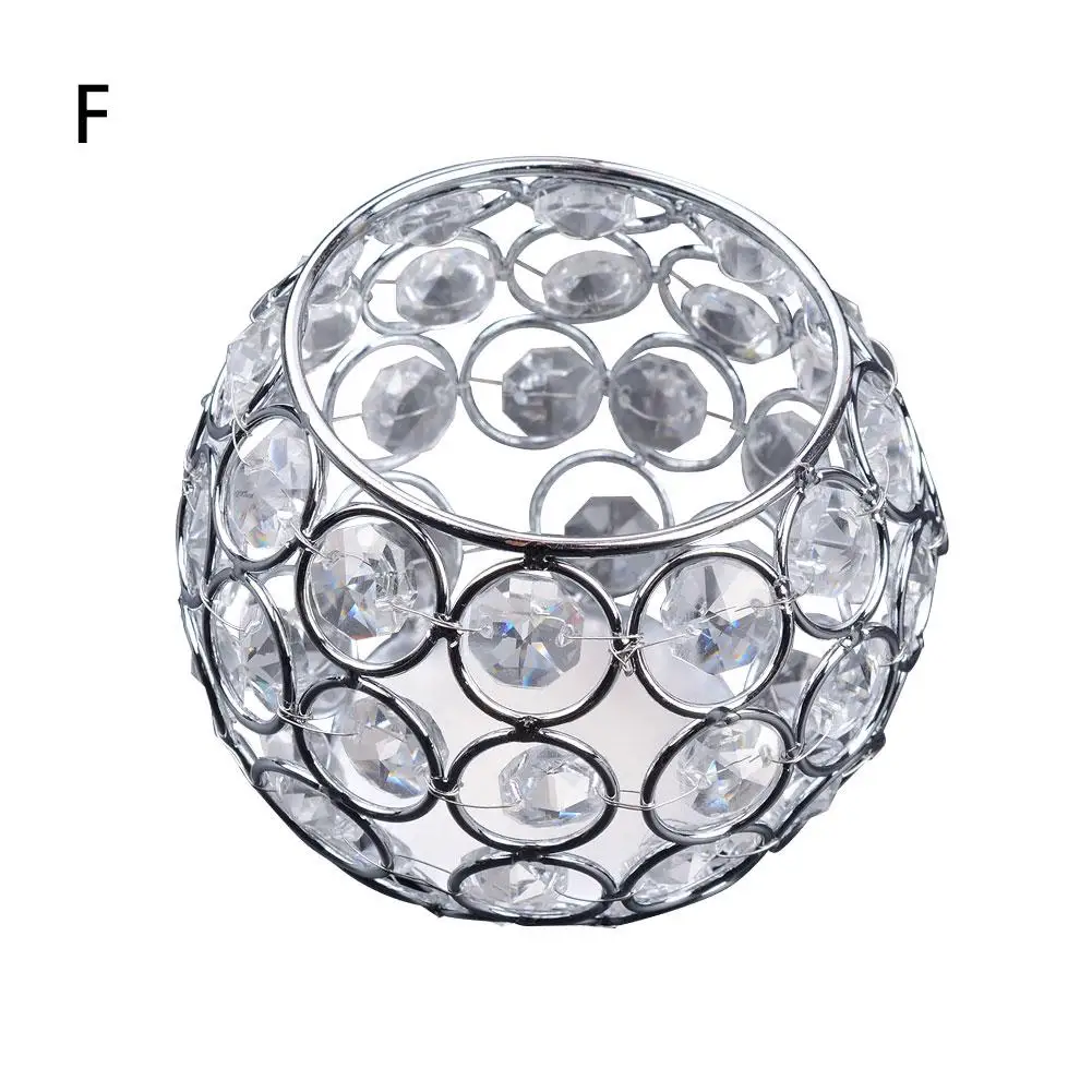 12CM Silver Ручной работы металлические стеклянные подсвечники изысканные хрустальные подсвечники многофункциональный держатель для ручек ваза для свадьбы домашний декор - Цвет: 12CM Silver