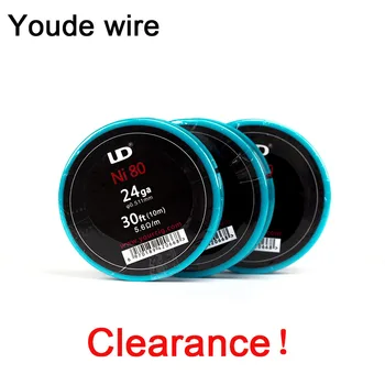 

Clearance！ Original Youde UD Kanthal / Nichrome/ Nickel Wire with 28ga 26ga 24ga (10m/roll) for Atomizer DIY Heating Coil