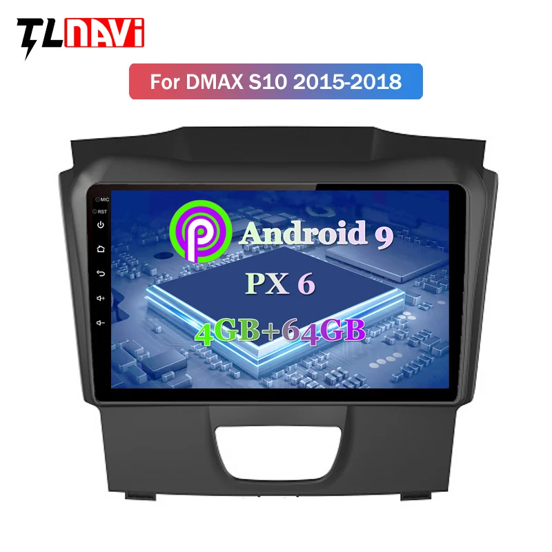 

Android 9.0 PX6 4G+64G Car Radio For Isuzu D-MAX DMAX 2015-2018 IPS 9 inch Touch screen GPS Navigation Multimedia Player