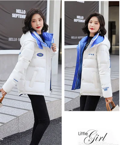 New Winter Down Cotton Padded Clothes Women's Short Loose Thicken CottoLns Bread Clothes  Coat Female Cotton Jacket