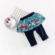 Штаны для маленьких девочек зимняя хлопковая юбка для маленьких девочек плотные брюки модные теплые бархатные штаны леггинсы Bebe зимняя одежда