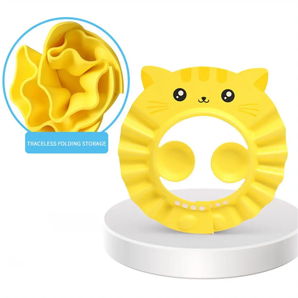 Baby Shower Soft Cap Adjustable Hair Wash Hat Newborn Ear Protection Safe Children Kids Shampoo Shield Bath Head Cover