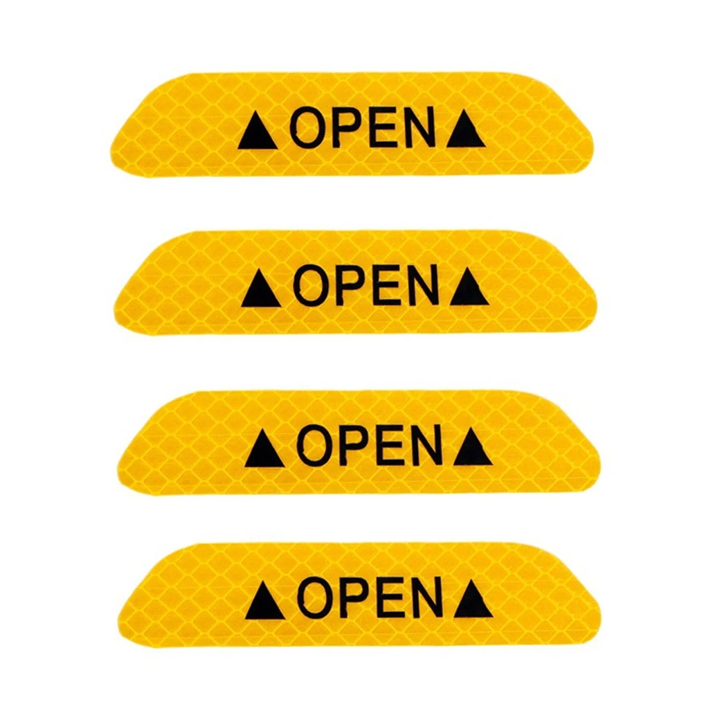 4 шт. Автомобильная дверь светоотражающая лента Безопасности открытые значки